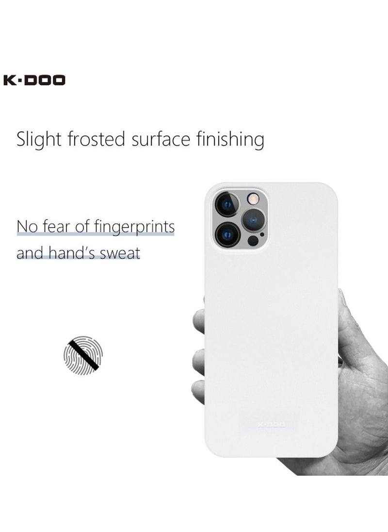 K-Doo - Air Skin Case Ultra Slim Back Cover Skin for iphone 12 Pro Max Frosted Anti Slip Full Coverage Clear - Image 1