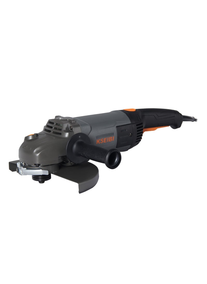 KSEIBI Angle Grinder 9 Inch 2400w Power Angle Grinder Tool, Auxiliary Handle, For Wood, Metal & Rust Removal, Cutting, Grinding or Polishing, Stone Cutting, Tool Sharpening, Metal Fabrication, Concrete Work.  - Image 1