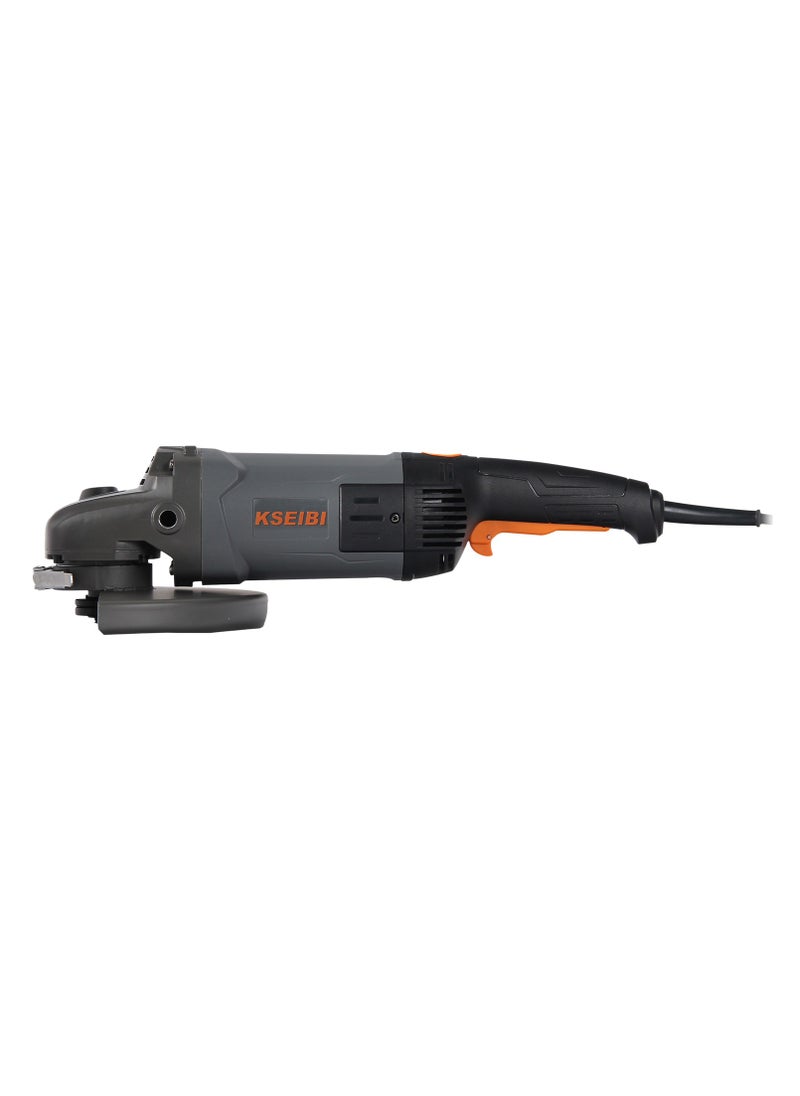 KSEIBI Angle Grinder 9 Inch 2400w Power Angle Grinder Tool, Auxiliary Handle, For Wood, Metal & Rust Removal, Cutting, Grinding or Polishing, Stone Cutting, Tool Sharpening, Metal Fabrication, Concrete Work.  - Image 2