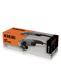 KSEIBI Angle Grinder 9 Inch 2400w Power Angle Grinder Tool, Auxiliary Handle, For Wood, Metal & Rust Removal, Cutting, Grinding or Polishing, Stone Cutting, Tool Sharpening, Metal Fabrication, Concrete Work.  - Image 5