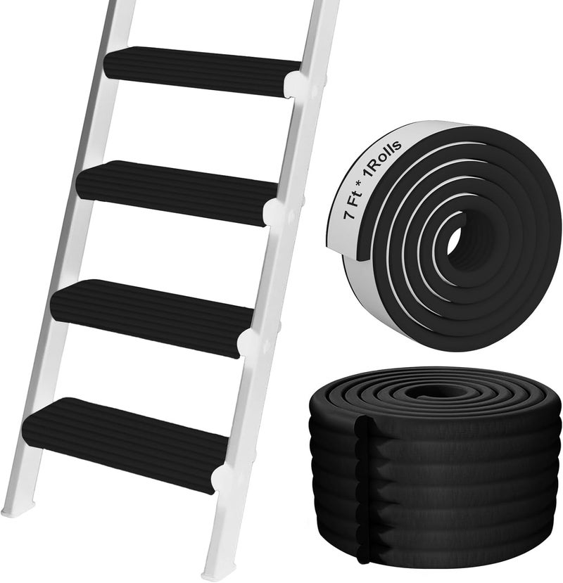 Storystore Bunk Bed Ladder Pads 71In x 67Ft SelfAdhesive Ladder Pads Soft ExtraWide Edge Protector for Ladder Stair Edge Sharp Edges Desk Table Furniture - Image 1