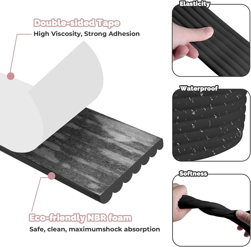 Storystore Bunk Bed Ladder Pads 71In x 67Ft SelfAdhesive Ladder Pads Soft ExtraWide Edge Protector for Ladder Stair Edge Sharp Edges Desk Table Furniture - Image 4