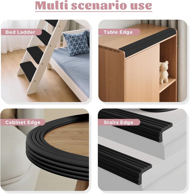 Storystore Bunk Bed Ladder Pads 71In x 67Ft SelfAdhesive Ladder Pads Soft ExtraWide Edge Protector for Ladder Stair Edge Sharp Edges Desk Table Furniture - Image 5