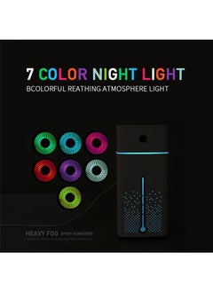 Sunhome Portable Air Humidifier With LED Night Lamp 1000ml 3W KS-601 White/Black  - Image 4