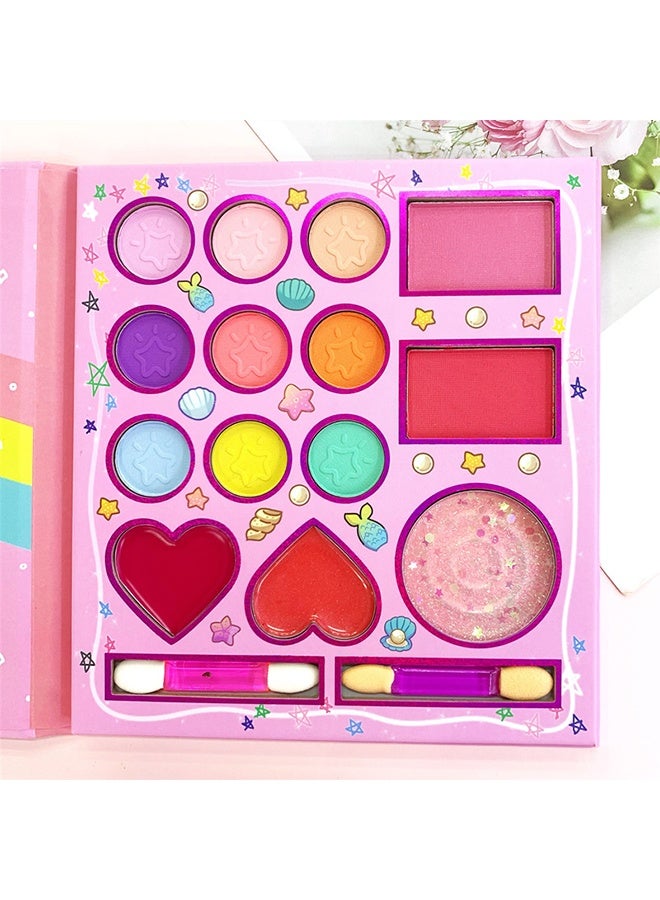 IGOODCO Gift Set for Girls, 14Eyeshadow Colors + 2 Brushes, Creative Makeup Set & Safe Toys for Girls 4+ Beauty Essentials - Image 2