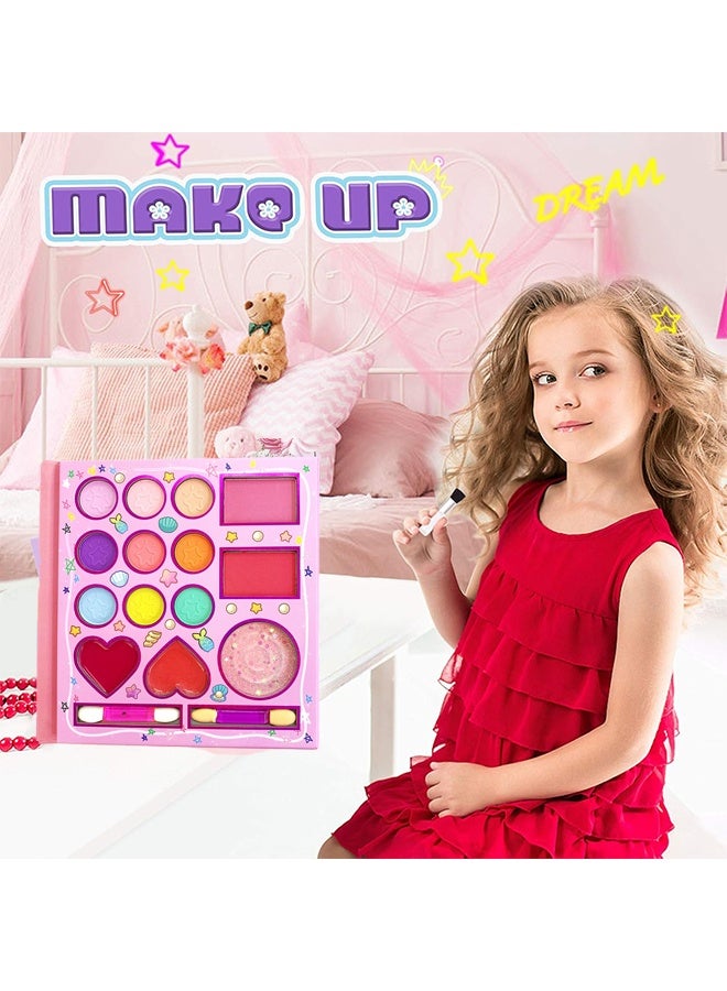 IGOODCO Gift Set for Girls, 14Eyeshadow Colors + 2 Brushes, Creative Makeup Set & Safe Toys for Girls 4+ Beauty Essentials - Image 3