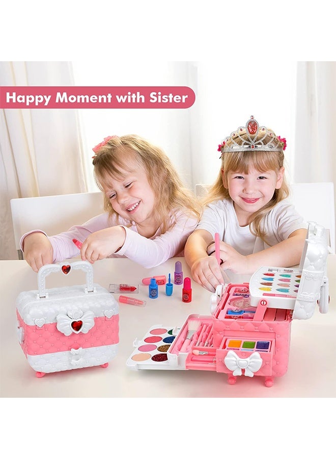 IGOODCO Gift Set for Girls, 14Eyeshadow Colors + 2 Brushes, Creative Makeup Set & Safe Toys for Girls 4+ Beauty Essentials - Image 4