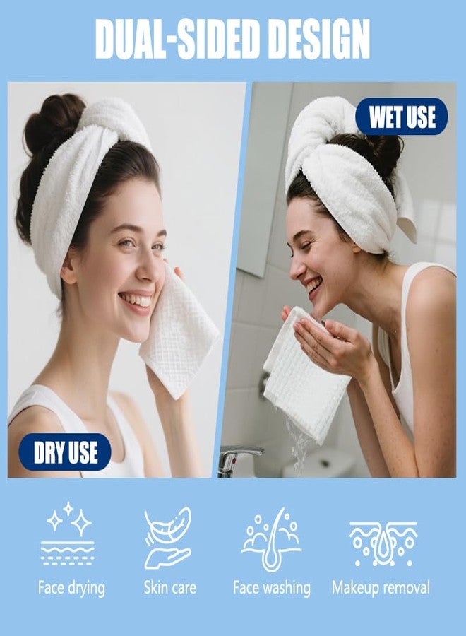 OHOO Disposable Face Towels 10"×12" Makeup Remover and Clean Soft and Thick Dry Wipes Facial Tissue XL Towelettes 50 Count - Image 5