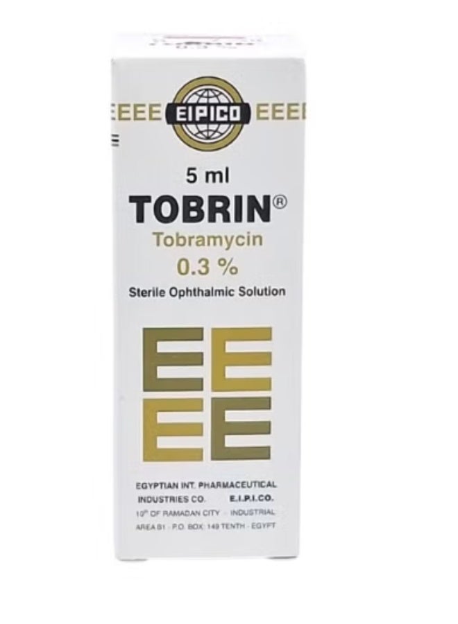 Tobrin 0.3 % Eye Drops 5 ml – Tobramycin