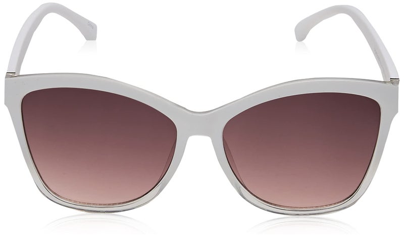 Jessica Simpson Womens J5823 Quilted Rectangular Sunglasses With Uv400 Protection. Glam Gifts For Her, 57.8 Mm, White Crystal, 57.8 Mm US - Image 2