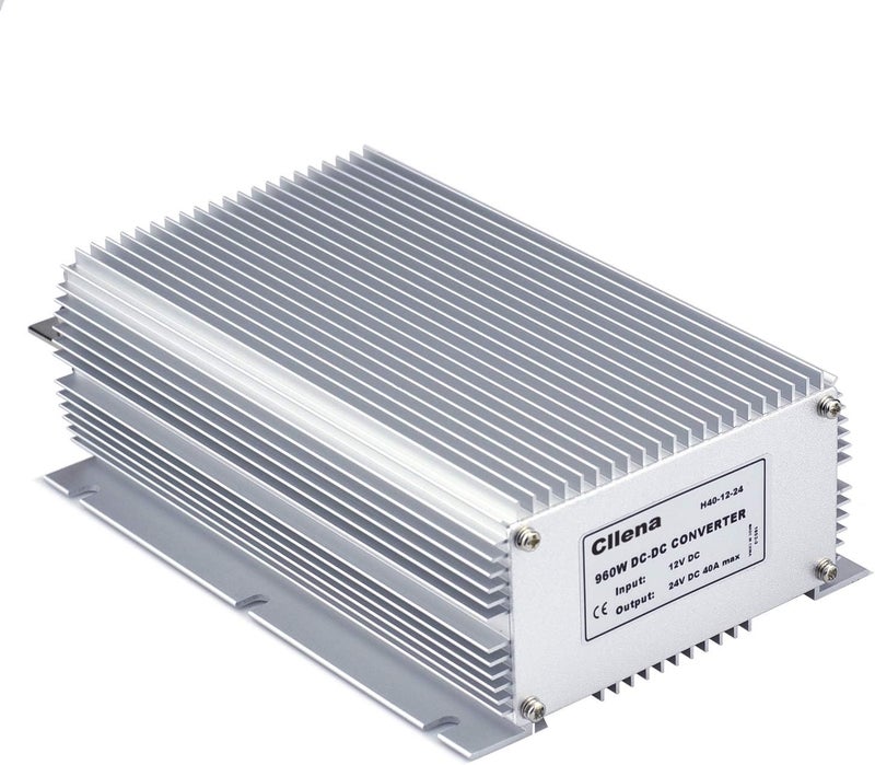 Cllena Waterproof DC/DC 12V to 24V Boost Converter 40A 960W Step Up Voltage Regulator Module Car Power Supply Voltage Transformer (Input 10V-16V) - Image 2