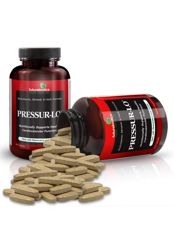 Futurebiotics Pressur Lo Multi Vitamin Mineral & Herb Formula Coq10 Garlic Calcium Magnesium Niacin Resveratrol Manufactured In An Cgmp Registered Facility Heavy Metal Tested 270 Tablets - Image 5