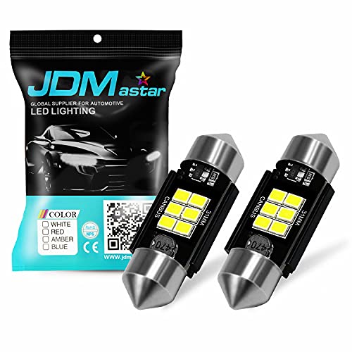 JDM ASTAR Canbus Error Free GX-3020 Chipsets 1.25 inches 31mm DE3175 DE3021 DE3022 3175 Bright White LED Bulbs - Image 1