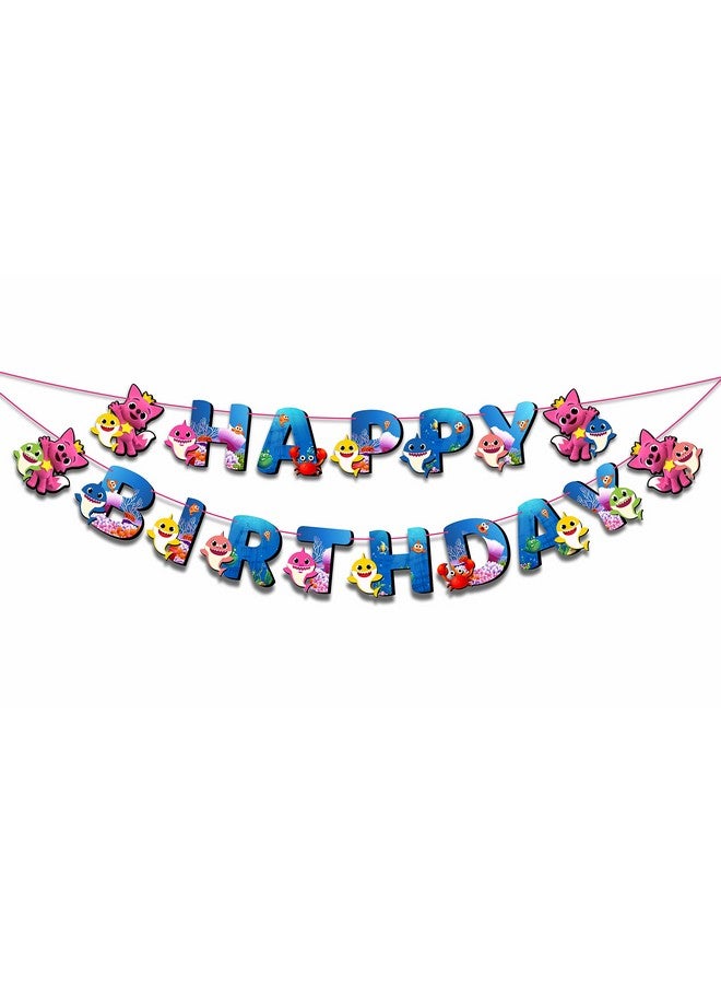 Seyal® Bby Shrk Happy Birthday Banner - Image 1