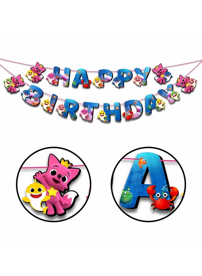 Seyal® Bby Shrk Happy Birthday Banner - Image 2