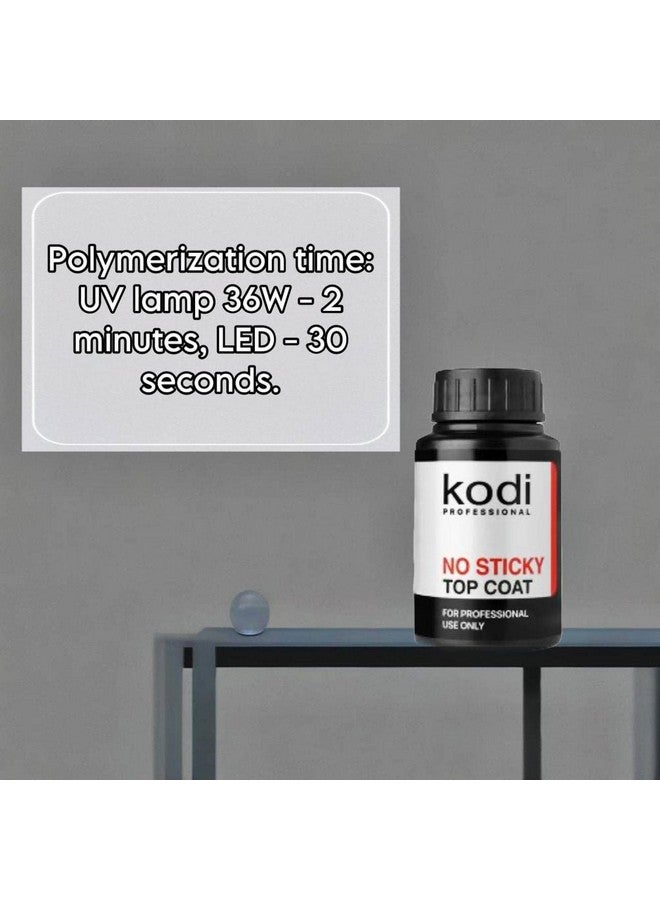 Kodi Professional No Sticky Top Original | Finish Without Sticky Layer | High Gloss Finish | Soak Off | For Long Lasting Nails Layer | Non-Toxic | Cure Under Led Or Uv Lamp | (30Ml) - Image 2