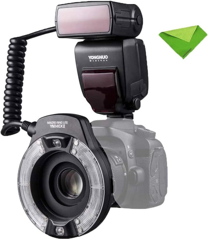 يانغ نو YN-14EX II TTL LED فلاش حلقة ماكرو لكانون