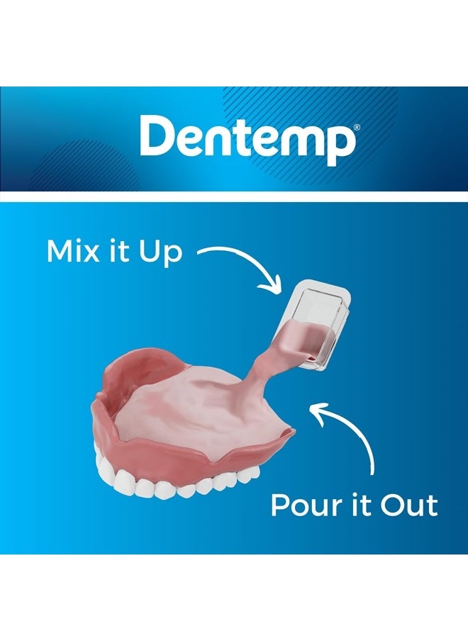 Dentemp - Denture Reline Kit - Advanced Formula Reline It Denture Reliner - Denture Kit to Refit and Tighten Dentures for Both Upper & Lower Denture - Image 1