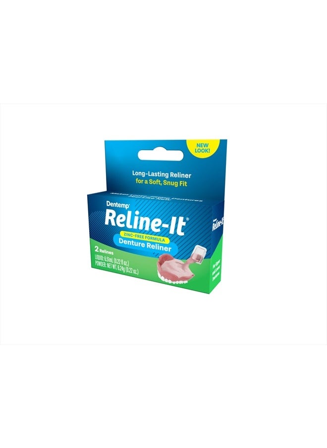 Dentemp - Denture Reline Kit - Advanced Formula Reline It Denture Reliner - Denture Kit to Refit and Tighten Dentures for Both Upper & Lower Denture - Image 1