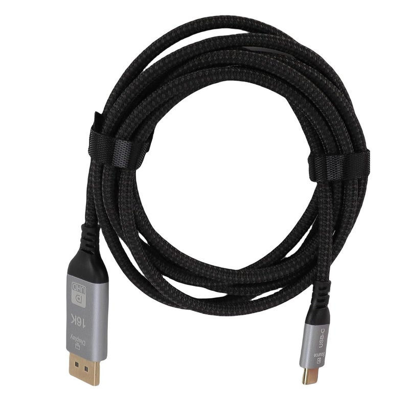 GOWENIC USB C to DisplayPort Cable, Supports 16K 60Hz 8K 120Hz 4K 240Hz, Thunderbolt 4/3 to DisplayPort Cable for Home Office, 2M / 6.56ft - Image 1