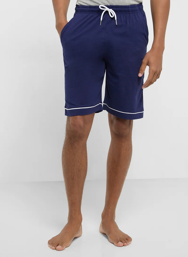 Seventy Five Printed Stripe Shorts Set