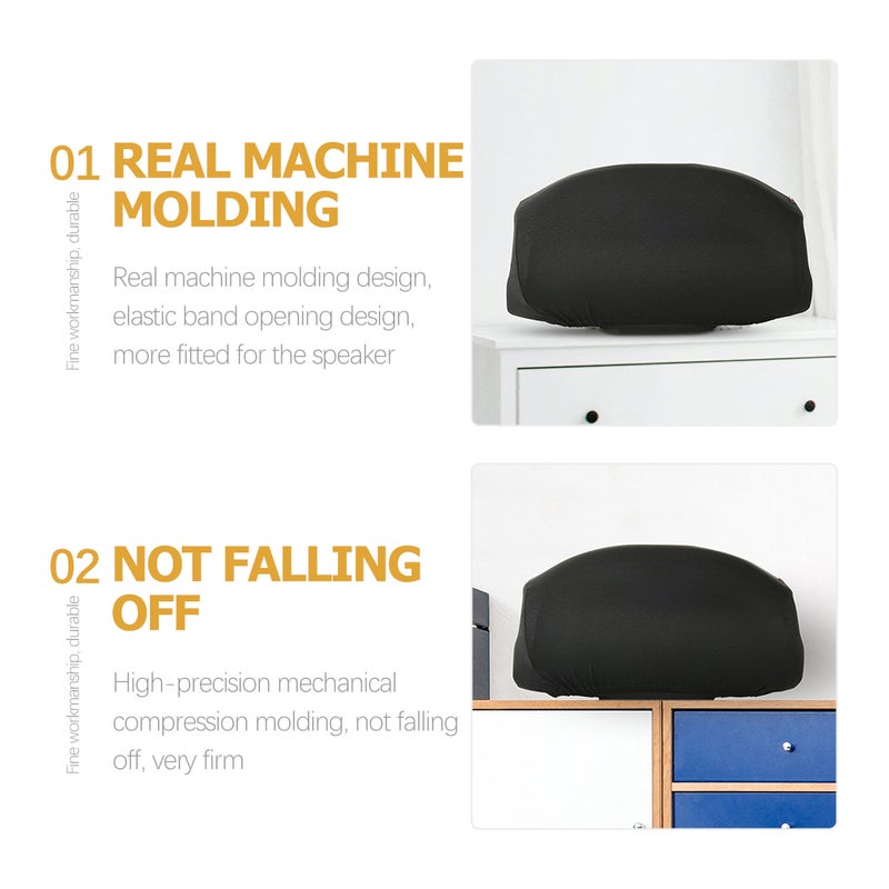 2pcs Speaker Cover Compatible For Boombox 1/2 Spandex Speaker Cover - Image 5