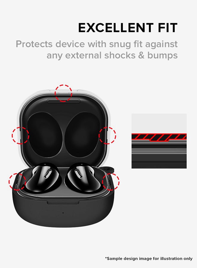 Stylizedd حافظة مخصصة StylePods لسماعات Samsung Galaxy Buds Pro (2021) / حافظة Buds Live مع سلسلة مفاتيح مضادة للفقد - ثلاث توتات - Image 4