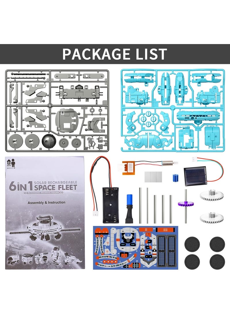 STEM Projects for Kids，6-in-1 Building Science STEM Kits for Boys Kids, Solar Robot Kit Space Toys Birthday Gifts for 8 9 10 11 12 13 14 15 16 Year Old Boys Girls Teens - Image 4