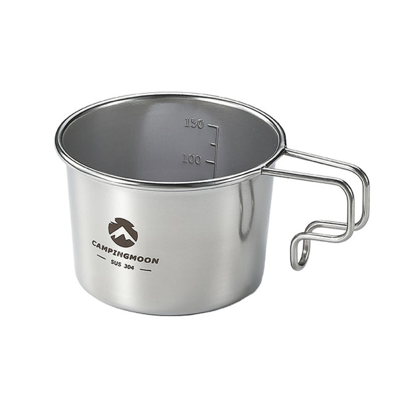 Campingmoon Portable Sierra Coffee Cup 304 Stainless Steel - Lightweight Outdoor Camping Cup with Multi-Scale Measuring Design for Picnic Tableware - Image 1
