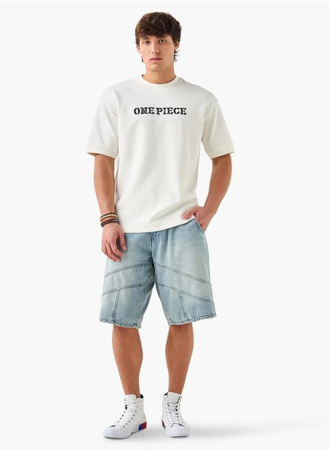 اس بي كاركترز One Piece Print T-shirt