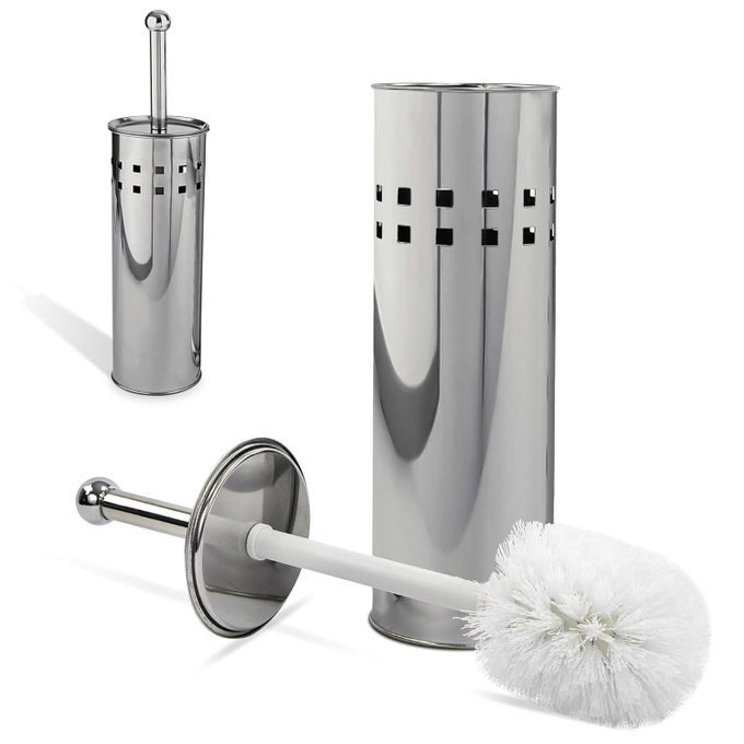 TOILET STRONG CLEANING BRUSH FOR BATHROOM | TOILET BRUSH WITH STAINLESS STEEL HOLDER | STRONG STEEL HNADLE WITH BRUSH TO ESAY CLEANING FOR TOILET, BATHROOM, FLOOR ETC.. (PACK OF 1).