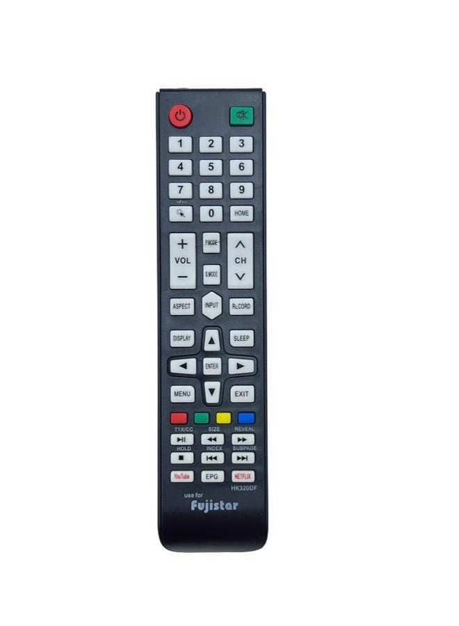 fujistar Remote Control For Fuji Star TV LCD LED Black 