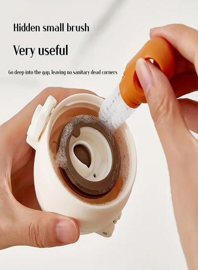 MustHome Bottle Cleaner Brush by MustHome Water Bottle Cleaning Brush Bottle Cleaning Brush 3 in 1 Multifunctional Bottle Cleaning Brushes, Bottle Brush Cleaner Set, Lid Brush Mini Crevice Cleaning Brush - Image 5