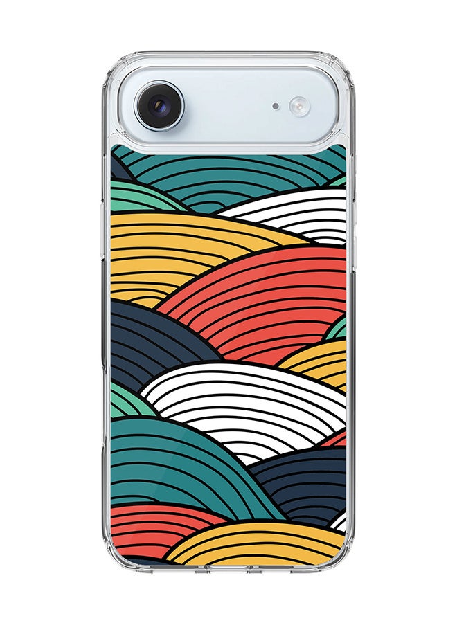 Stylizedd Classic Clear MagSafe Case for iPhone 17 Air , Hybrid Soft Case Flexible Edges Anti Drop TPU PC Gel Thin Transparent Cover [ Designed for iPhone 17 Air ] - Woven Colors Full Print