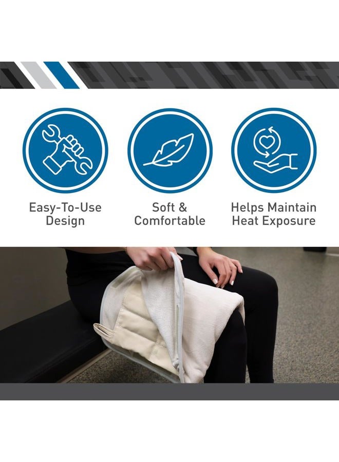BodyMed Pro-Temp Terry Cloth Cover, 23 in. Long (Neck) - Heating Pad Protector for Physical & Occupational Therapy