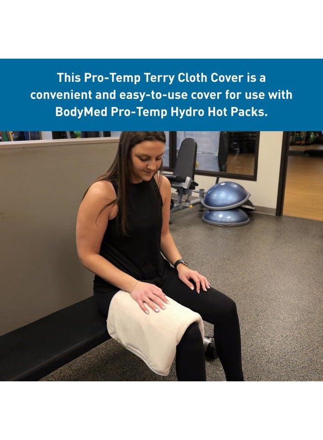 BodyMed Pro-Temp Terry Cloth Cover, 23 in. Long (Neck) - Heating Pad Protector for Physical & Occupational Therapy