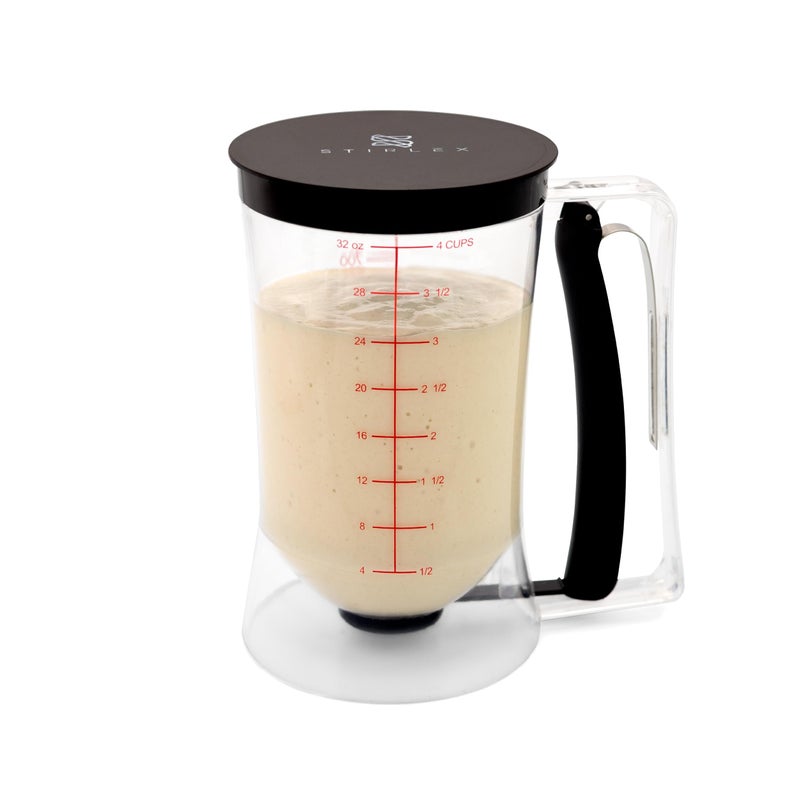 STIRLEX Pancake Batter Dispenser Baking Tool for Cupcakes, Crepes, Waffles, Muffins, Funnel Cake, Griddle Breakfast Accessory - Image 3