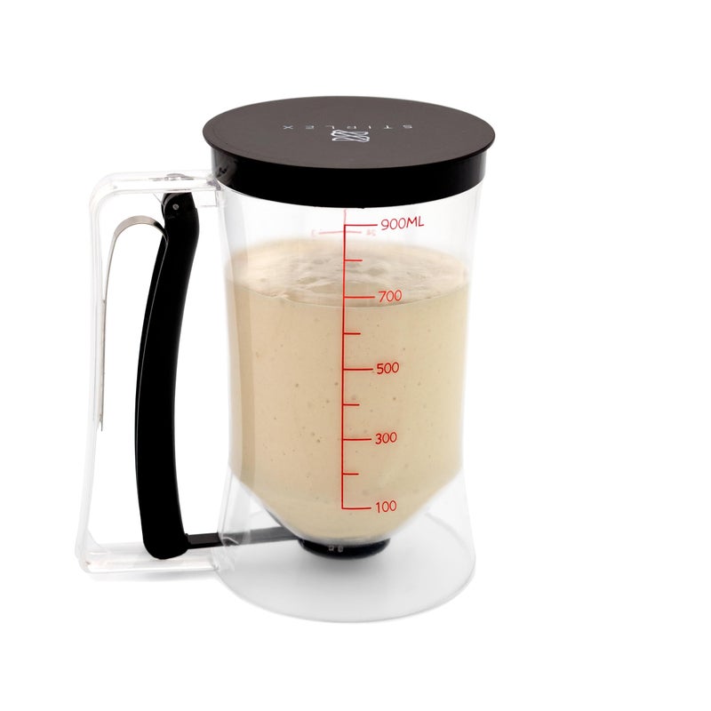 STIRLEX Pancake Batter Dispenser Baking Tool for Cupcakes, Crepes, Waffles, Muffins, Funnel Cake, Griddle Breakfast Accessory - Image 1