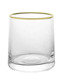 MAAC HOME MAAC Home Set of 4 | Elegant Gold-Rimmed Artisanal Glass Cup| Elegant Durable and Classic design Perfect for Family Everyday Use, and Family Get- Together, Restaurant, Banquet and More  - Image 2