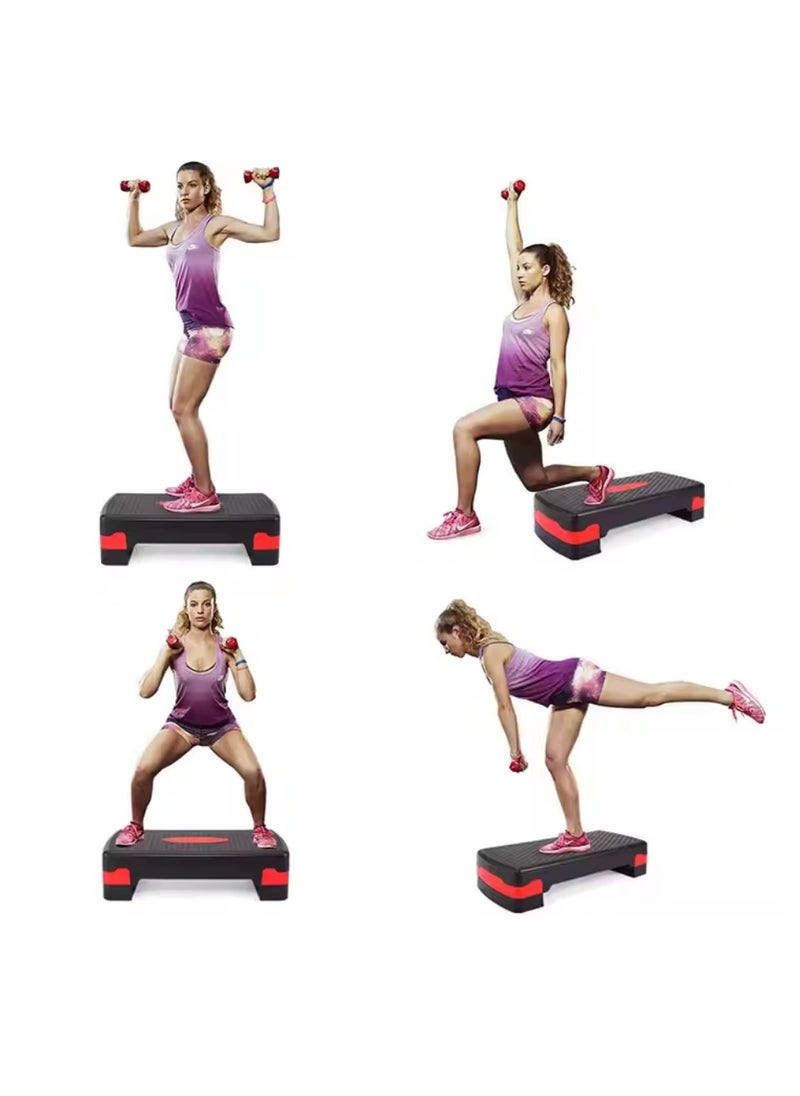 Spall Adjustable Aerobic Stepper – 68x28cm | Non-Slip Workout Step Platform with 10cm & 15cm Height Levels for Home & Gym Fitness, Cardio, Strength Training  - Image 3