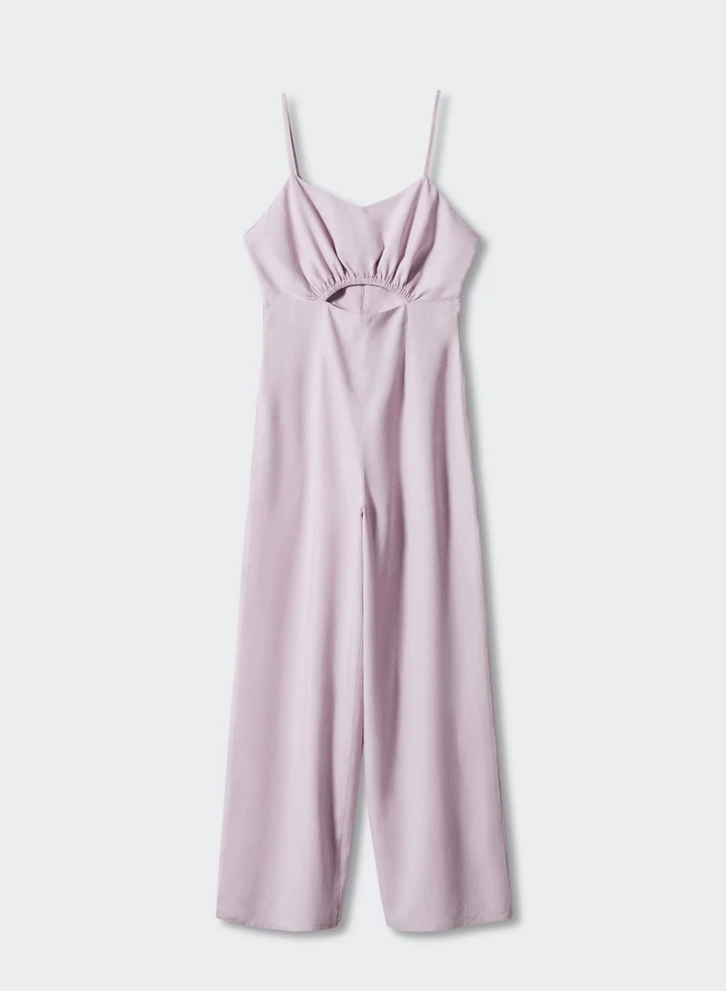 MANGO Youth Cut Out Detail Jumpsuit