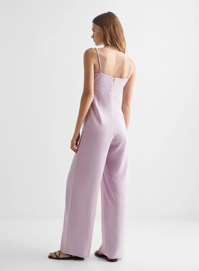 MANGO Youth Cut Out Detail Jumpsuit
