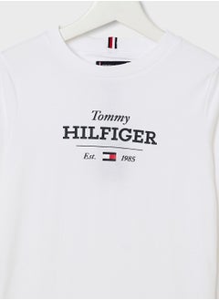 TOMMY HILFIGER Kids Monotype 1985 Logo Label Regular T-Shirt  - Image 3
