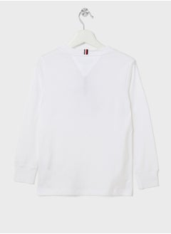 TOMMY HILFIGER Kids Monotype 1985 Logo Label Regular T-Shirt  - Image 2
