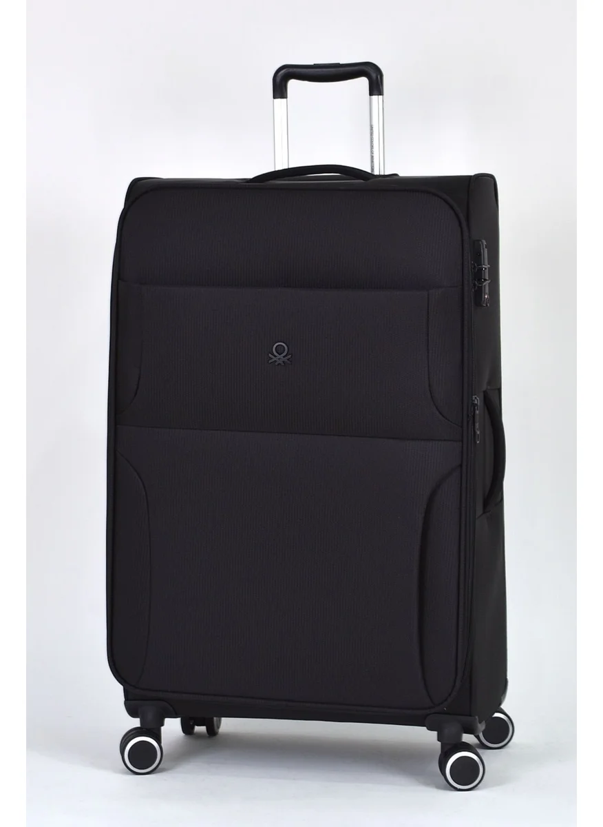UNITED COLORS OF BENETTON No Ultra Light Fabric Large Size Suitcase BNT2500 Black Large Size Beachwear Fabric