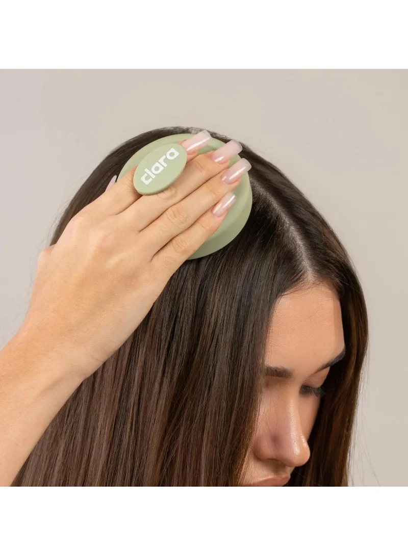 Clara  Clara Scalp Massager Brush – Silicone Hair Scalp Scrubber for Exfoliation, Shampoo Distribution & Hair Growth Support  | Best Price UAE