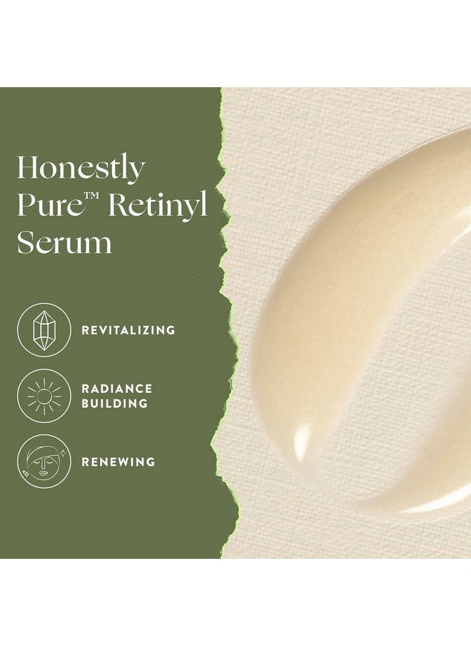 أونيست بيوتي مصل الريتينيل الليلي Honestly Pure | يرطب ويقشر ويقلل من الخطوط الدقيقة والتجاعيد | ريتينيل لينوليت + حمض الهيالورونيك | نباتي وخالٍ من القسوة | 1 أونصة سائلة  - Image 3