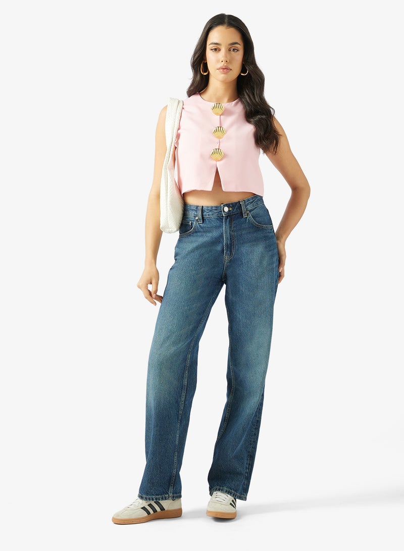 Ginger Gold Accent Detail Vest - Image 4