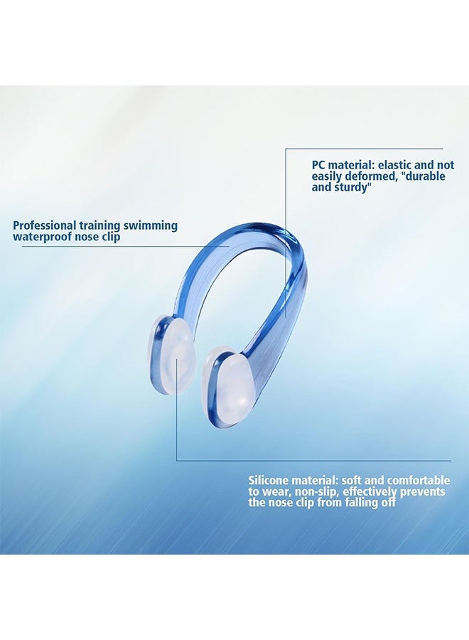 12 Pcs Swimming Nose Clip Swimming Ear Plugs Reusable Waterproof Training Swim Nose Protector Plug Suitable for Children, Adults, Beginners(6 Colors sets) - Image 5