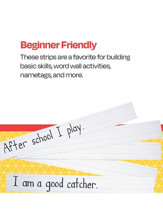 سكول سبيشيالتي شرائط جمل زانر-بلوزر، 3 × 24 بوصة، بيضاء، 100 ورقة - 085288 - Image 3